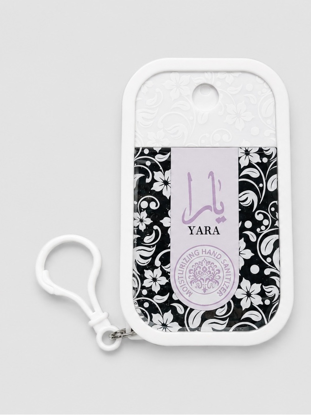 Yara Moisturizing Hand Sanitizer with Clip-On Holder – Portable Travel Sanitizer
